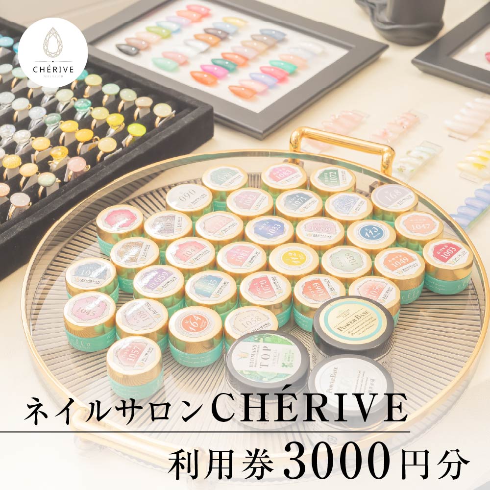 【ふるさと納税】CHERVE　ネイルサロン利用券　3000円　ネイル 利用券 ジェルネイル 東北 秋田県 大館市 CHERVE【50P8414】