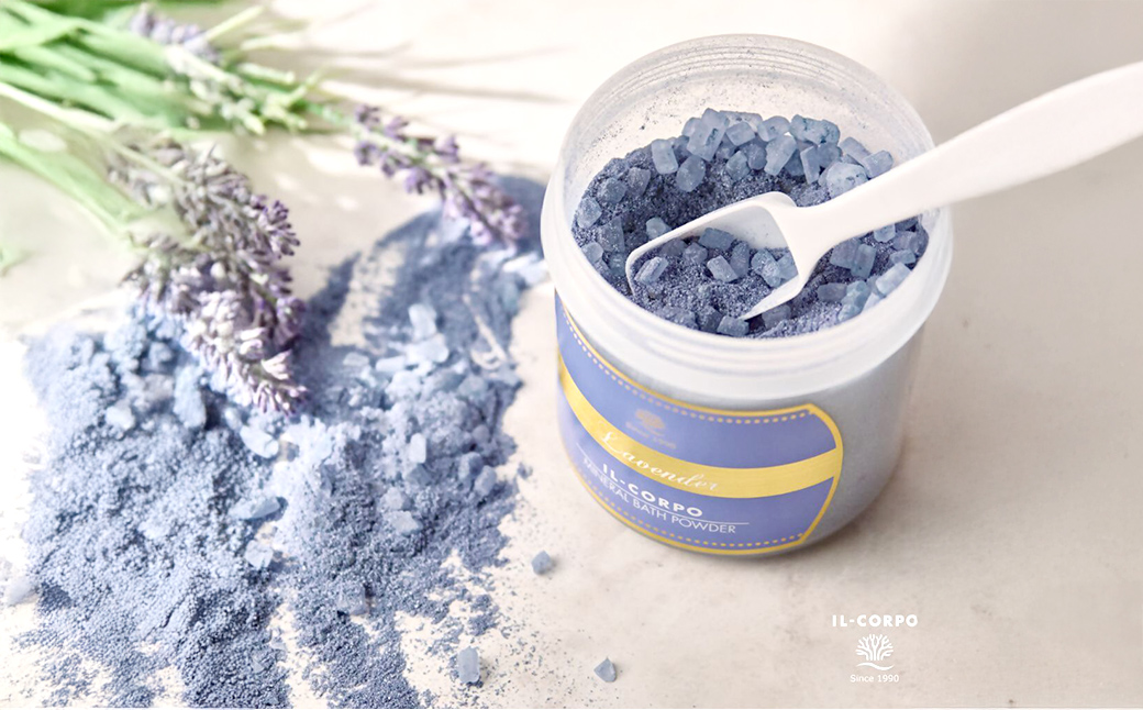 イルコルポ ミネラルバスパウダーラベンダー 600g 30回分 KDD006