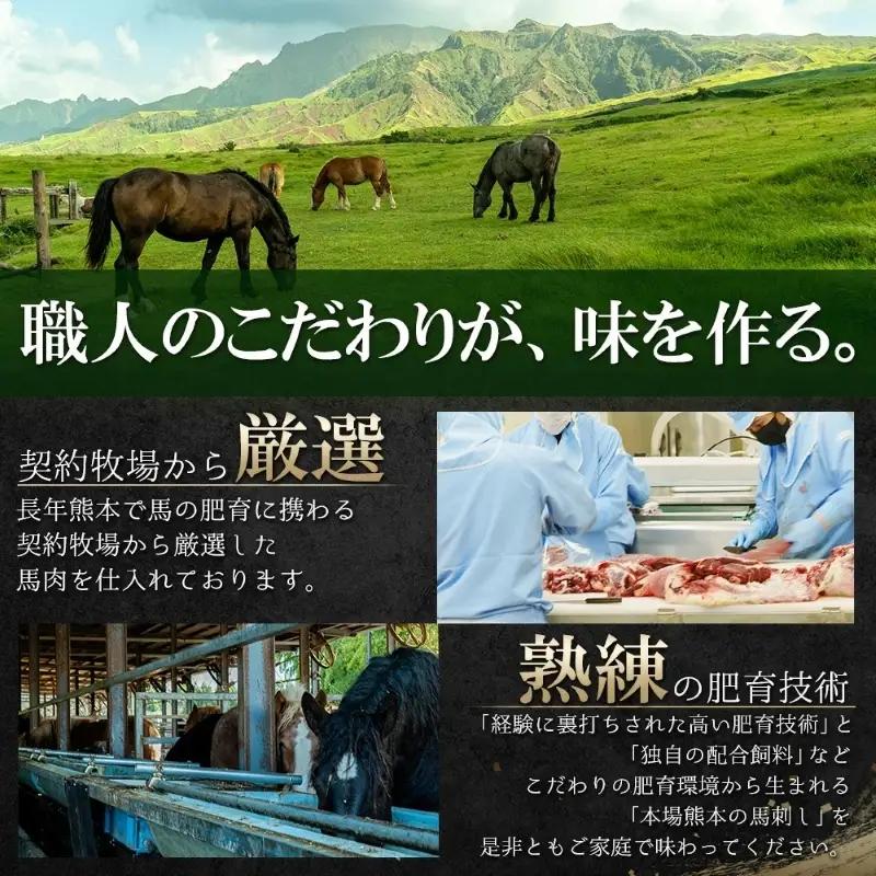 【阿蘇牧場】【令和9年1月以降出荷】 国産 熊本馬刺し 4種 280g 定番 上赤身 馬ユッケ フタエゴ コウネ（タテガミ）希少部位 バラエティ 小分け 醤油 専用たれ付 真空パック 馬肉 赤身 贈答