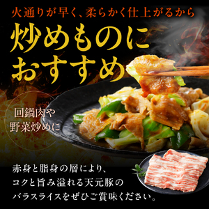 天元豚 豚バラ スライス 400g （ 200g × 2パック ）ブランド豚 ポーク おかず お取り寄せ 送料無料 山形県 米沢市
