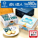 《レビューキャンペーン》白い恋人（ホワイト＆ブラック）36枚入 5缶 お菓子 おやつ クッキー食べ比べ 焼き菓子 クッキー缶 北海道 名菓 お土産北海道ふるさと納税 利尻富士町 ふるさと納税 白い恋人 バレンタイン クリスマス