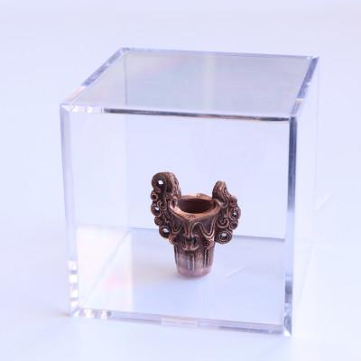 ふるさと納税 山梨県 【Do_goods】縄文時代の息吹を現代に 水煙渦巻文深鉢の純銅ミニオブジェ　659-305 |  | 03