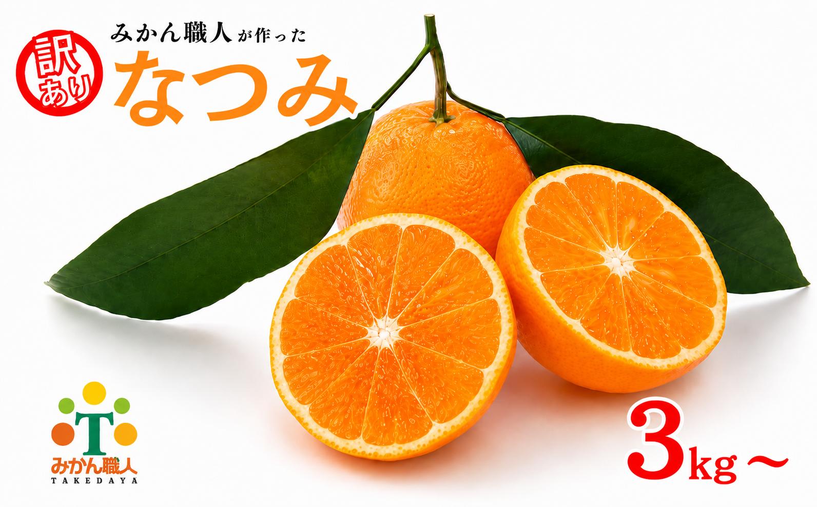 
                  【先行予約】訳あり みかん職人のなつみ 選べる内容量 3kg 5kg 柑橘 フルーツ 果物 みかん職人 果物 オレンジ フルーツ 柑橘 みかん 愛媛県 愛南町 みかん職人武田屋
                