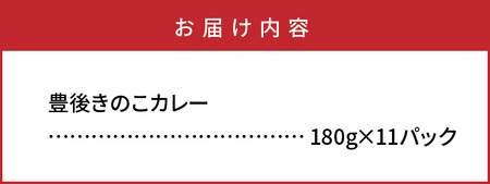 1296R_おおいたイチ押し!!豊後きのこカレー11食分