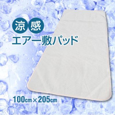 ふるさと納税 橋本市 涼感エアー 制菌加工 敷パッド シングル ベージュ