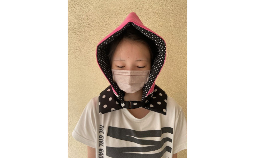防災頭巾　子ども用 ＜カラー：ピンク色＞【避難グッズ グッズ 防災用品 避難用品 地震 火事 火災 保護 災害 地震対策 防災対策】 272230_AN002VC01