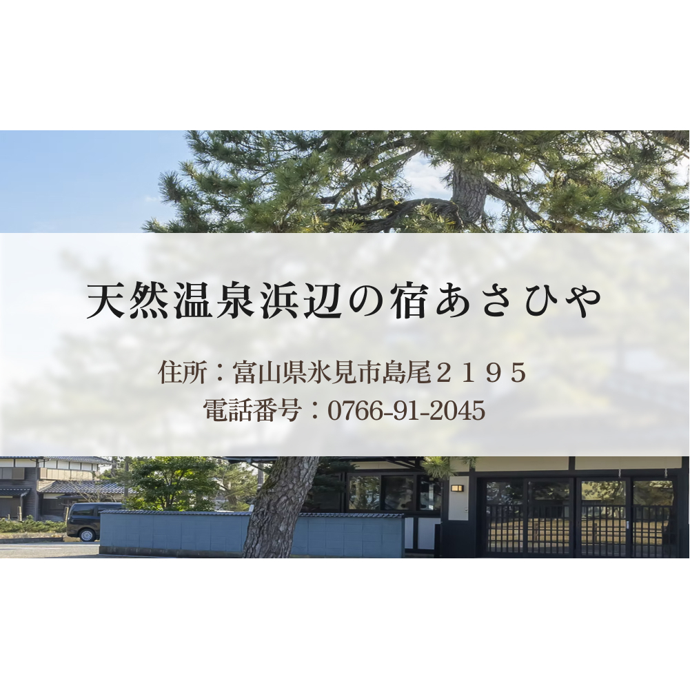 天然温泉浜辺の宿あさひや 宿泊補助券 10000円分  富山県 氷見市 観光 宿泊 旅行 宿泊券 クーポン チケット  海鮮_イメージ4