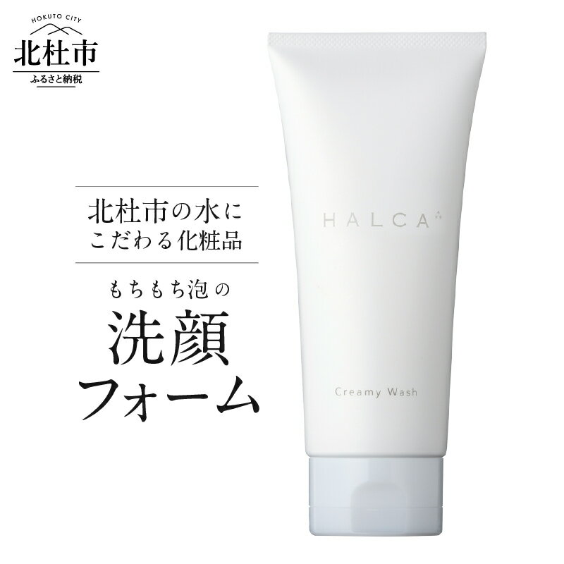 【ふるさと納税】洗顔フォーム ミネラル 天然水 「HALCAもちもち泡の洗顔フォーム」