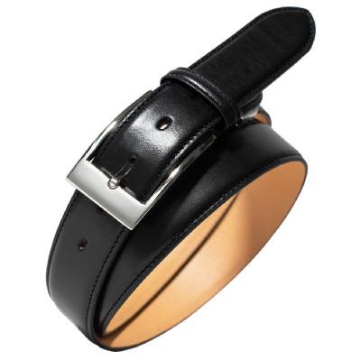 ふるさと納税 泉佐野市 本革ビジネスベルト35mm幅 ブラック tav0036 G2824