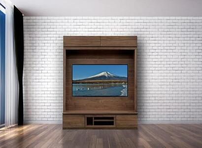 テラ 幅160cm TV(H)  壁掛け金具付 TVボード 大川家具【開梱設置】