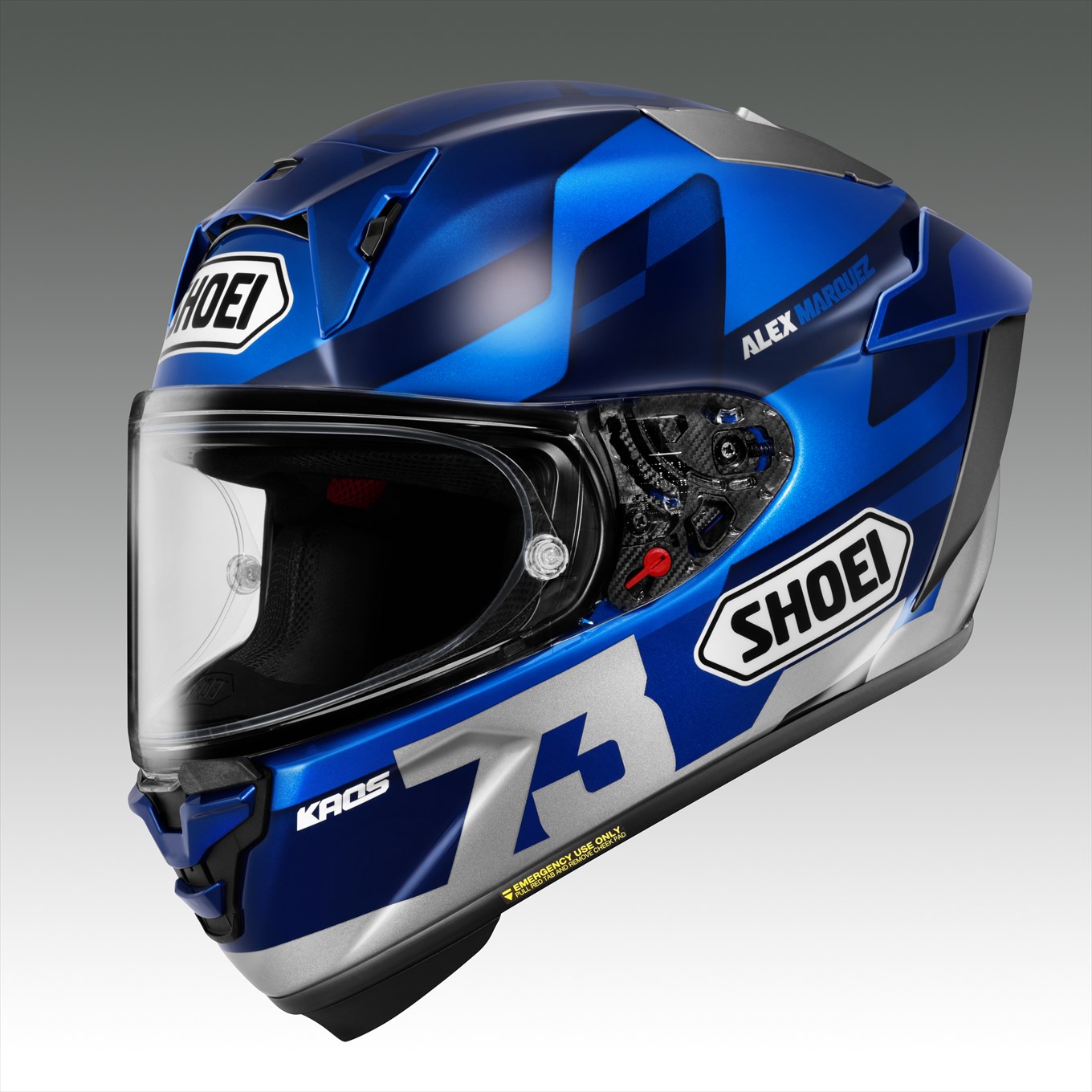 SHOEIヘルメット【A.MARQUEZ73 V3】S フィッティングチケット付き｜エックスフィフティーン アレックス マルケス セブンティスリー ブイスリー フルフェイス バイク ツーリング レーサ