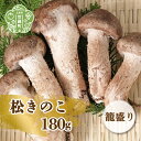 【ふるさと納税】松きのこ籠盛り 180g 松茸そっくりの姿にほのかな香りとシャキシャキ食感 世羅 A003-01