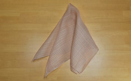 世界自然遺産白神山地から生まれた「白神草木染め（クロモジ）スカーフ（みょうばん染）」 ファッション小物 シルク 