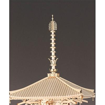 ふるさと納税 静岡市 ウッディジョーの木製模型キット　1/75法隆寺　五重の塔 |  | 03