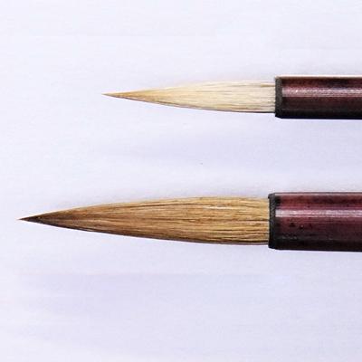 ふるさと納税 杵築市 筆工房楽々堂の絵手紙筆　大小2本セットB |  | 02