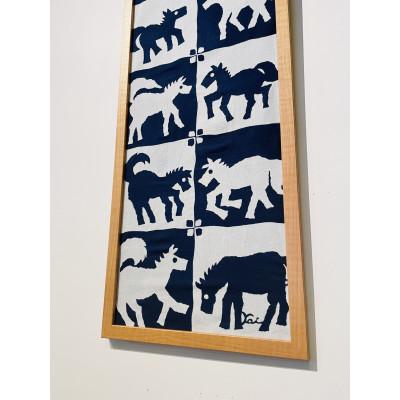 ふるさと納税 竹田市 藍型染の手ぬぐい【仔馬】 |  | 01