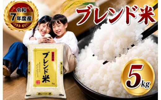 【栃木県共通返礼品】【令和7年度産】 栃木県産ブレンド米 5kg  | 発送 ふるさと 納税 コシヒカリ お米 精米 白米 玄米 大粒 共通返礼品 送料無料 那珂川町 栃木県