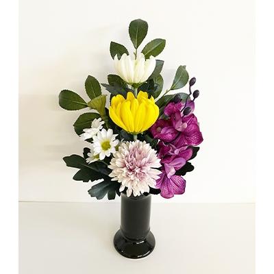 ふるさと納税 日高町 高品質アーティフィシャルフラワー仏花(1基)