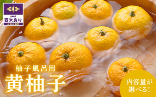 B級黄柚子1kg（ゆず風呂におすすめ）