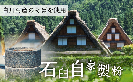 世界遺産白川郷そば 2～3人前 300g 1袋 蕎麦 ソバ そば 半生そば 年越しそば 年末 ざるそば 麺 常温保存 岐阜県 白川村 4000円 [S752]