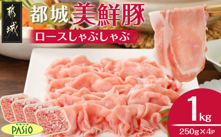 都城美鮮豚ロースしゃぶしゃぶ1kg(250g×4パック)_AA-5408_(都城市) 豚肉 ミルフィーユ鍋 しゃぶしゃぶ 炒め物 丼物 アレンジ豊富 パック詰め