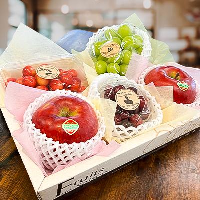 ふるさと納税 中野市 高丘フルーツの長野県産「旬のフルーツ詰め合わせ」(Lサイズ) |  | 01
