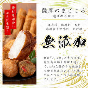 a282-01 ＜平日着分＞特上さつま揚げ彩り合計66枚(10種33枚)×2箱【薩摩のまごころ】