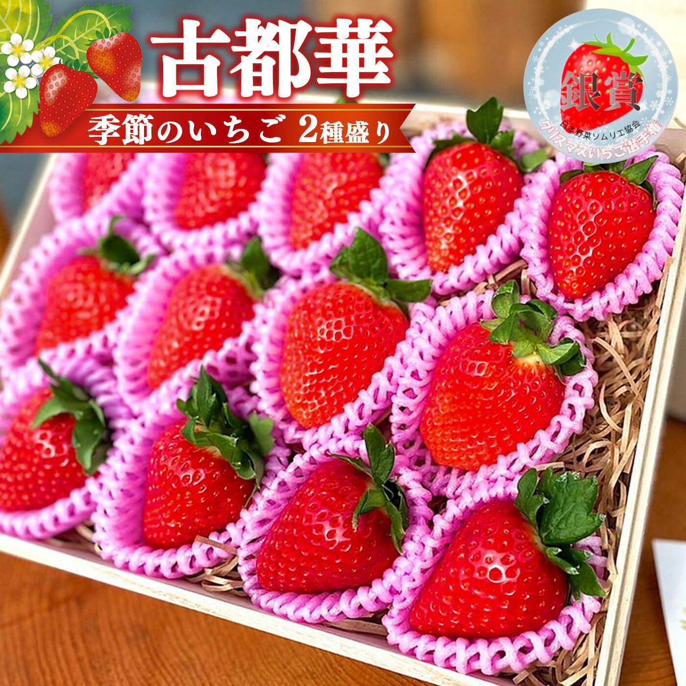 【ふるさと納税】 いちご 奈良県高級ブランド“古都華”と“季節のいちご”2種盛り。 贈答用1ケース | フルーツ くだもの 果物 いちご イチゴ ことか コトカ 古都華 奈良県 五條市
