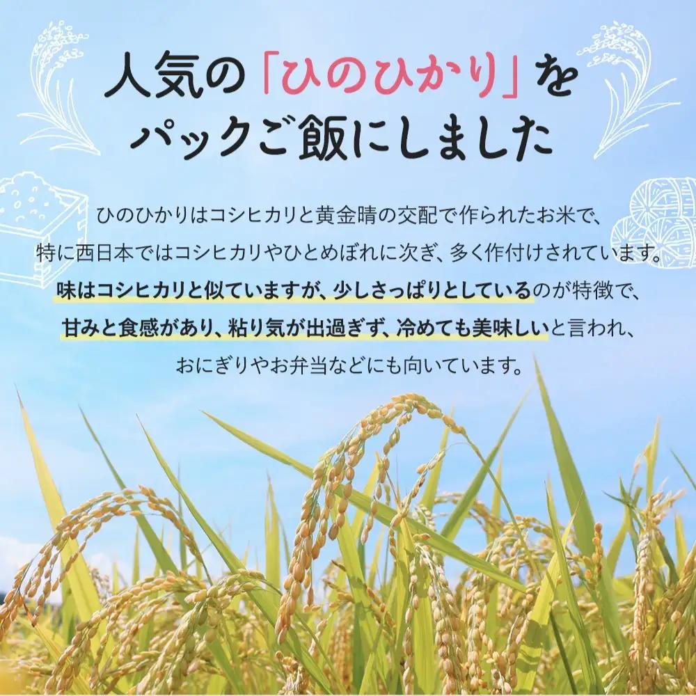 パックご飯 150ｇ×20個 奈良ひのひかり 五分搗きごはん  米農家直送 葛城市【ishi001A】