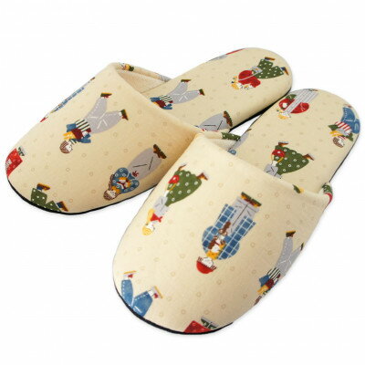 【ふるさと納税】ハバメグミガールズソフトスリッパ　Fサイズ　ベージュ【1643847】