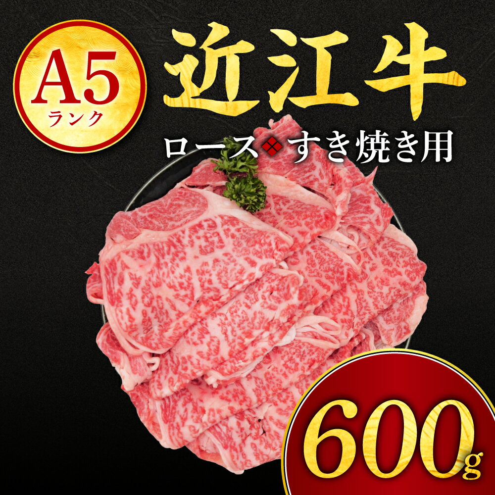 【ふるさと納税】近江牛ロースすき焼き用600g 有限会社常松商店 滋賀県 東近江市 D07 近江牛 和牛 A5 牛肉 ロース すき焼き 霜降り 600g 国産 滋賀 肉