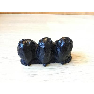 ふるさと納税 熊野市 那智黒石のまち熊野【仮谷梅管堂の三猿の置物】 |  | 01