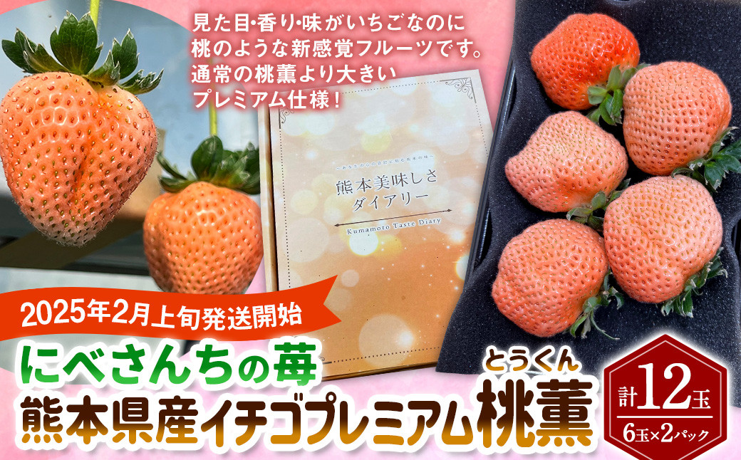 にべさんちの苺 熊本県産イチゴプレミアム桃薫(とうくん) 