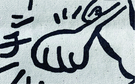 キャンパス 地 トート バッグ 「 猫 パンチ 」 《糸島》【のび工房】 【いとしまごころ】[ADZ003]