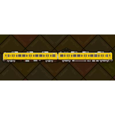 ふるさと納税 宇部市 123系と105系電車イラストの抱き枕　宇部線小野田線　現行色イエロー　100cm×40cm |  | 01