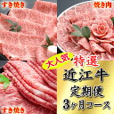 【ふるさと納税】令和6年12月31日までの期間限定人気謝礼品の中から厳選した「特選近江牛定期便（3カ月）松コース」（近江牛マスター上級編）【牛肉】【牛】【焼肉】【すき焼き】【国産】