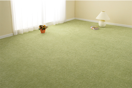 日本製 カーペット 正方形 8帖 約352×352cm グリーン 1枚 600017780型 [3840]