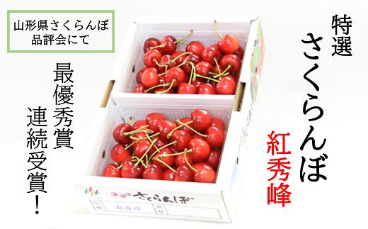 【令和7年産先行予約】 【県品評会最優秀賞W受賞農園】 さくらんぼ 「紅秀峰」 約1kg (特選 2～3L) バラ詰め 《令和7年6月下旬～発送》 『遠藤果樹農園』 果物 フルーツ 山形県 南陽市 [1019]