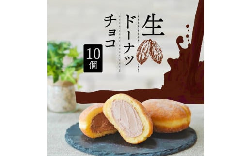 生 ドーナツ チョコ 10個 セット 冷凍 石窯パン工房 パトン お菓子 スイーツ デザート 人気 洋菓子 おやつ ギフト ご褒美  静岡県 藤枝市