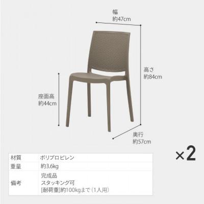 ふるさと納税 海南市 ラタンチェアー Terra(トープ) 2脚組　39050200 |  | 01