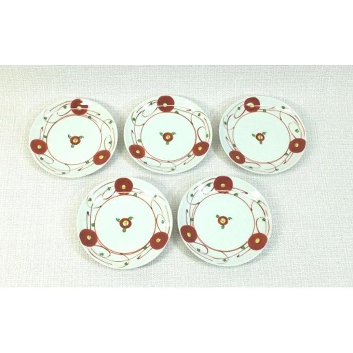 【ふるさと納税】【波佐見焼】10.5×1.5cm 小皿5枚組 赤絵小花 【西海陶器】5 63282 | ギフト 陶器 touki おしゃれ 伝統 人気 おススメ 長崎県 長崎 九州 楽天ふるさと 納税 故郷納税 返礼品 支援 波佐見焼き はさみやき はさみ焼き 陶磁器 雑貨 焼き物 ボウル