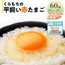 【ふるさと納税】くらもちの農場から平飼いたまご 赤玉子 新鮮 赤玉 定期便 高級 平飼い 健康 飼育 国産 鶏 鳥 鶏卵 卵 たまご タマゴ お菓子 朝食 生卵 卵かけごはん 458 たまご 60個 6パック 定期便 3カ月 計180個 小分け 新鮮 赤 玉子 卵 タマゴ くらもちの農場 平飼い