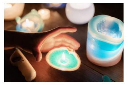 気仙沼の海をイメージしたキャンドル KOIZUMI Shell Candle 1個 
