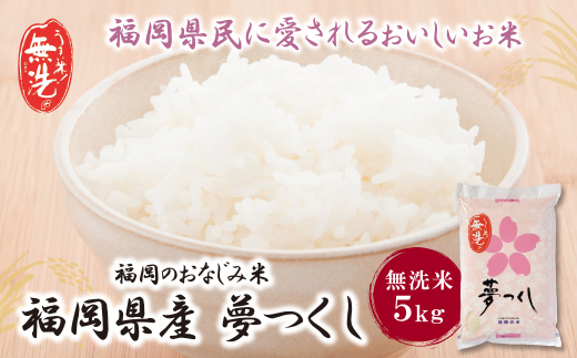 令和7年産 無洗米 福岡県産・夢つくし5kg 無洗米 むせんまい 米 コメ 5kg キャンプ 研がなくていい TWR 5キロ 箱入り 手間なし カンタン 簡単 福岡 夢つくし ゆめつくし 手軽 リピート 日時指定 ギフト お中元 お歳暮 手にやさしい 時短 コスパ 福岡県限定銘柄 人気