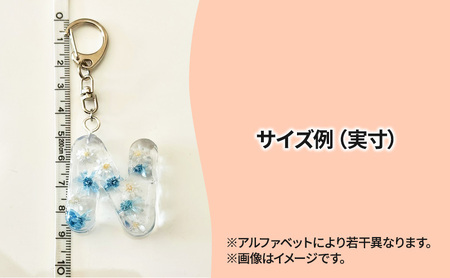 ハンドメイド イニシャルチャーム 2個セット おしまちゃん入り