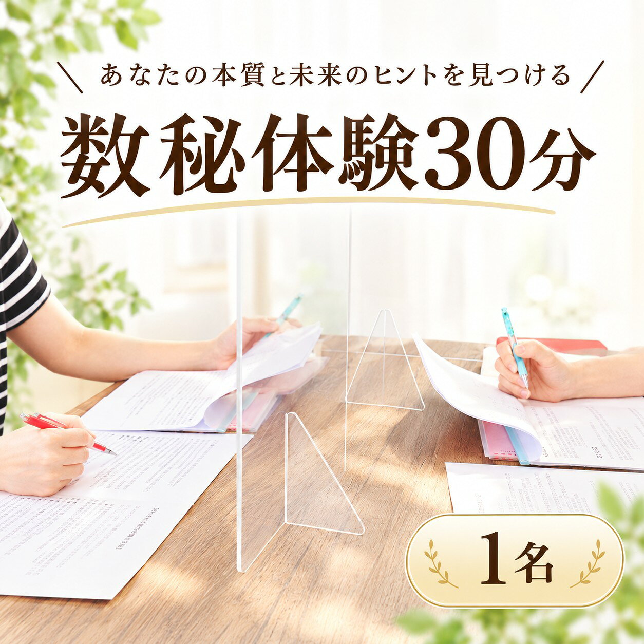 【ふるさと納税】≪ チケット ≫ 数秘 体験 30分 ＊ 1名 体験 チケット