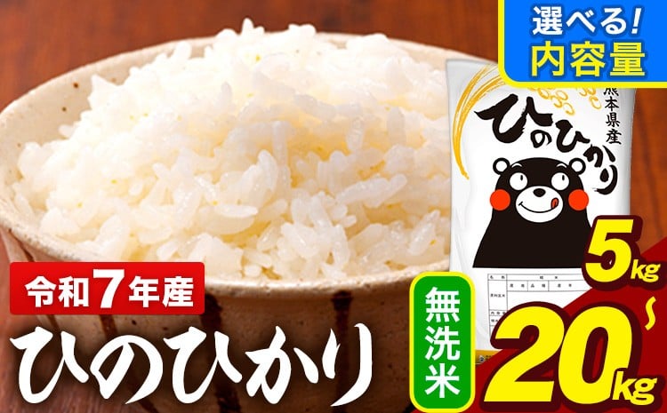 
            令和7年産 無洗米 米 ひのひかり 5kg 10kg 20kg《7-14日以内に出荷予定(土日祝除く)》熊本県 大津町 国産 熊本県産 無洗米 精米 送料無料 ヒノヒカリ こめ お米
          