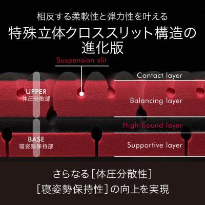 ふるさと納税 近江八幡市 【nishikawa/西川】[エアーSX]マットレス/レギュラー セミダブルサイズ 配色:レッド |  | 02