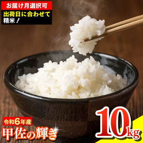 ★新米先行受付★令和６年産★『甲佐の輝き』精米10kg（10kg×1袋）【2024年12月以降より配送月選択可！】／出荷日に合わせて精米【価格改定ZF】