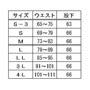 【糸よし】腹当兼用ズボン型股引 (黒) 3Lサイズ【1696733】